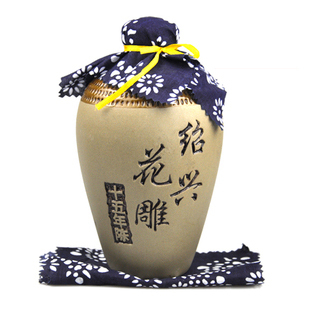  端午黄酒 越景十五年陈绍兴花雕酒 黄酒 500ml 买五送一