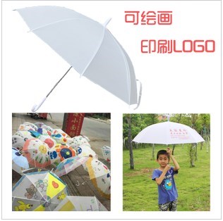 Hand painted umbrella children DIY painting Graffiti kindergarten draw Advertising umbrella Umbrella logoin the Home Daily , Umbrella/Rain gear/Rain/Moistureproof , Umbrella category - from Buy2taobao.com to provide professional Taobao agent buy service