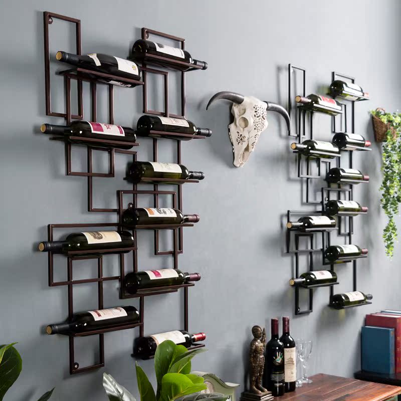 工业风创意酒架家居酒吧餐厅墙面墙上装饰品挂件个性壁挂铁艺|ruв категории Домашний быт, роспись - от Buy2taobao.com для оказания профессиональной услуги покупки агента Taobao