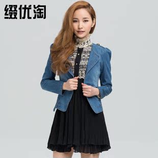  缀优淘品牌新款女装春装小西装修身韩版外套春秋女士短款春季