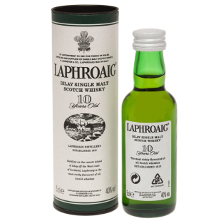 【洋酒】酒伴LAPHROAIG拉弗格10年单一麦芽威士忌酒版40%/5cl