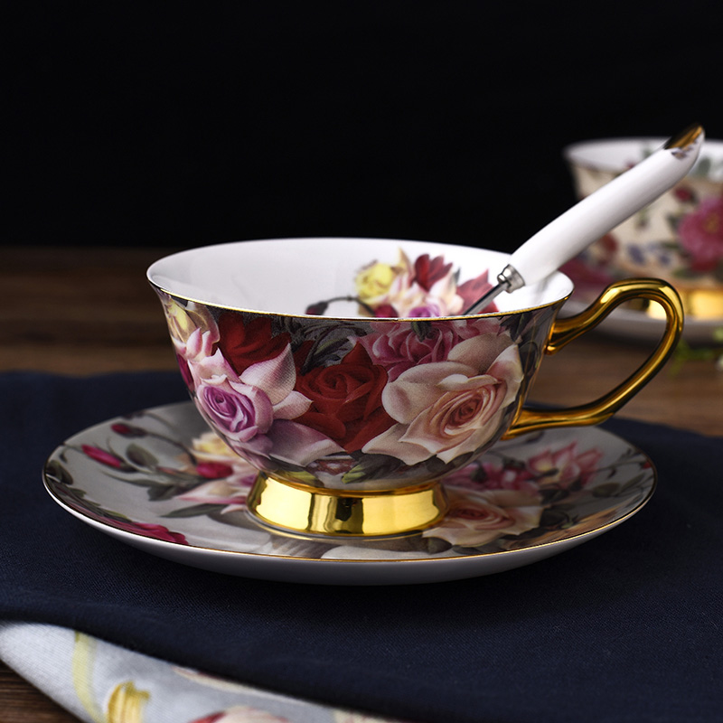 European style Bone Flower cup Ceramic coffee mug suit grace Retro personality English afternoon tea Tea Setin the Tableware , Coffee , Mug category - from Buy2taobao.com to provide professional Taobao agent buy service