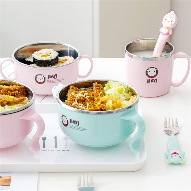 children tableware suit baby heat insulation Heat preservation bowl Stainless steel Water cup Sucker bowl Anti scald Water Heat preservation bowlin the Diapers/Care/Feeding/Push lathe , Cups/Tableware/Grind/Attachment , Children's tableware category - from Buy2taobao.com to provide professional Taobao agent buy service