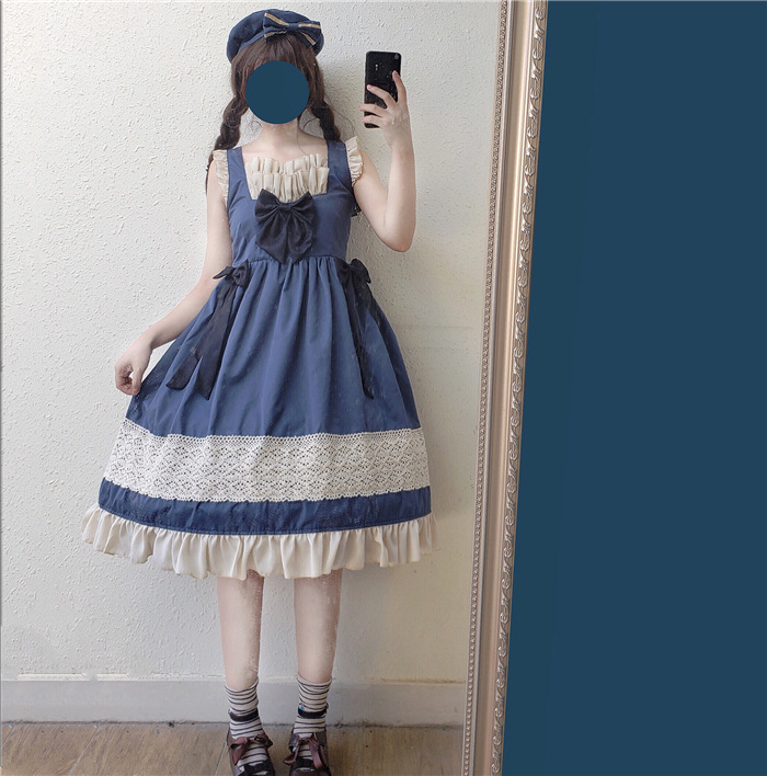 日常裝全套lolita裙學生便宜lo娘裙日常甜美系少女很仙的連衣裙學在類目 模玩/動漫/周邊/cos/桌遊, 二次元洛麗塔, 洛麗塔/軟妹裝/洋裝中 - 來自Buy2taobao.com提供專業的淘寶代購服務
