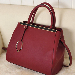  包包 新款 欧美明星同款酒红色纳帕牛皮 真皮女包 手提包潮女