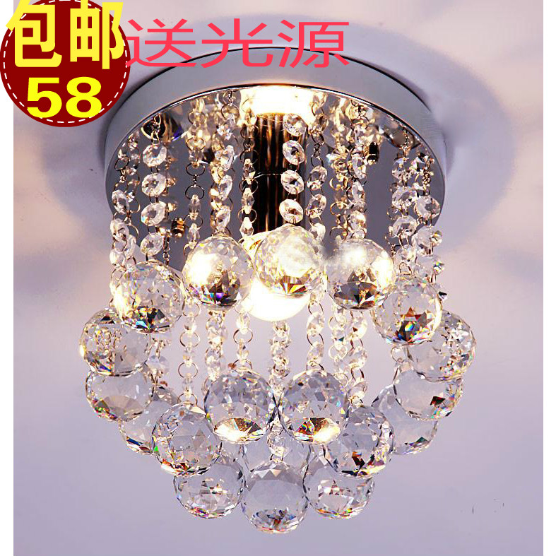 包邮水晶灯饰灯具 现代简约K9水晶灯 时尚家居卧室灯玄关灯过道灯在类目 家装主材, 灯具灯饰, 吸顶灯中 - 来自Buy2taobao.com提供专业的淘宝代购服务