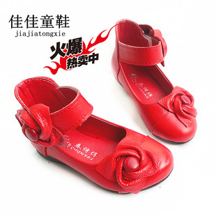  春新款真皮女童鞋罗马公主皮鞋女孩牛皮单鞋儿童韩版皮鞋