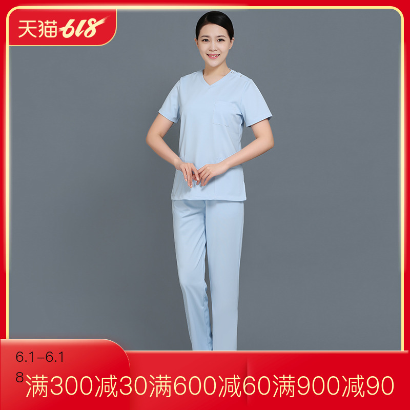 護士服夏季短袖女分體套裝美容院藥店工作服褲薄款白色在類目 女裝/女士精品, 套裝/學生校服/工作制服, 醫護制服中 - 來自Buy2taobao.com提供專業的淘寶代購服務
