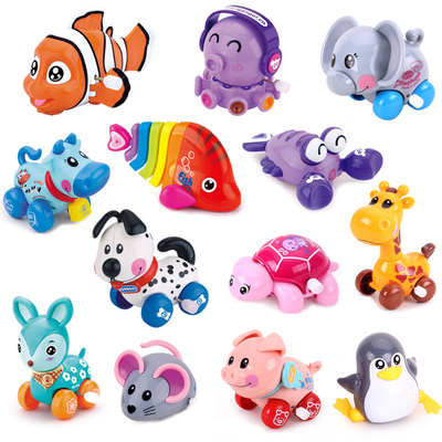 爱奇天使 婴儿玩具会跑小动物儿童宝宝上链发条玩具0-1-3岁男女孩