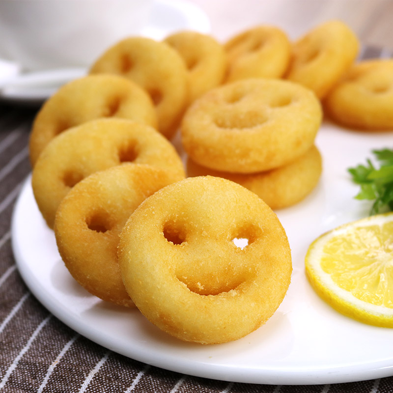 笑脸薯饼 薯条薯饼冷冻油炸点心 开心可爱土豆饼2千克 约110个在类目 粮油米面/南北干货/调味品, 方便速食, 其它中 - 来自Buy2taobao.com提供专业的淘宝代购服务