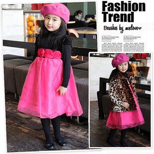  【冬日最美】欧单童装儿童女童冬款礼服裙/公主裙/连衣裙/背心裙