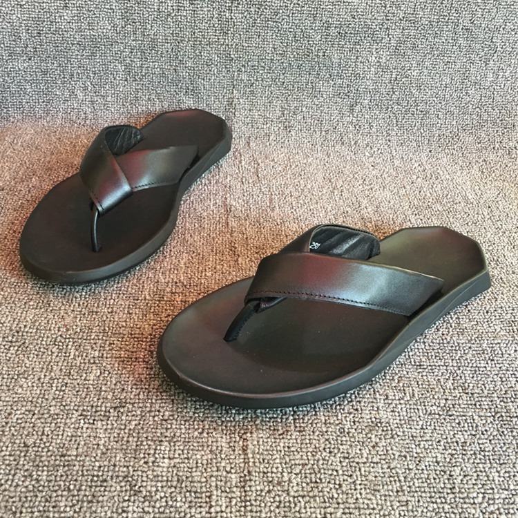 Factory shop Clearance genuine leather Toe business affairs soft sole leisure time Flat bottom Versatile comfortable Beach shoes Men's sandals slipperin the Men's Shoes, Sandals category - from Buy2taobao.com to provide professional Taobao agent buy service