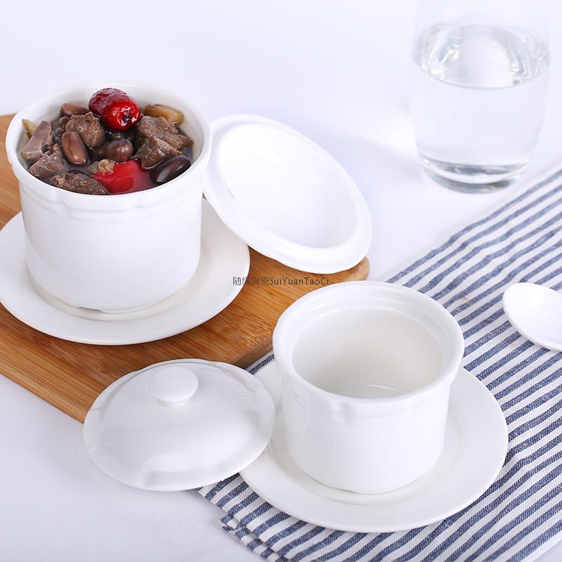 陶瓷炖盅家用隔水带盖汤盅燕窝蒸蛋盅碗煲汤内胆沙县商用小号炖罐|ruв категории кухня/посуда, посуда, горшок/горшок/чайник, кастрюля/тушеная горшок/суп плита - от Buy2taobao.com для оказания профессиональной услуги покупки агента Taobao