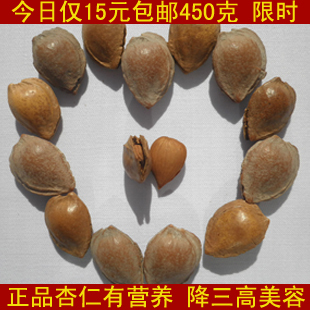  开口杏核蔚县特产 开口小杏核壳杏仁 坚果零食手剥杏仁开口杏仁