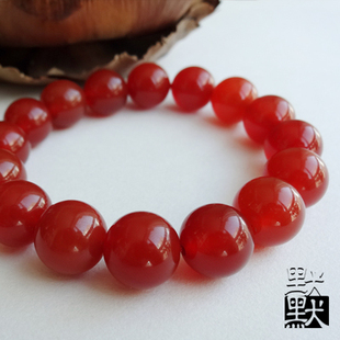 天然水晶红玛瑙手链 情侣款  本命年 蛇年转运首饰品