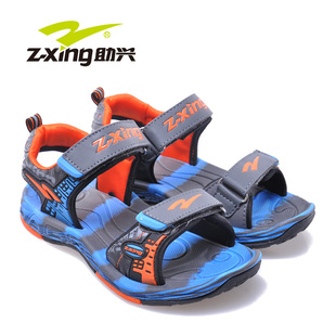  助兴儿童鞋子儿童凉鞋韩版迷彩潮男童运动凉鞋新款夏季沙滩鞋