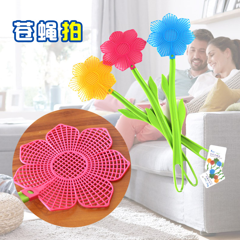 Flower Plastic Fly-swatter Mosquito racket Plastic Products Super fruit flies Mosquito racket fullin the Home Daily , Deworming supplies , Fly-swatter category - from Buy2taobao.com to provide professional Taobao agent buy service