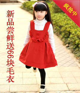  新款春装儿童背心裙 百搭吊带裙 春款连衣裙 女童公主裙