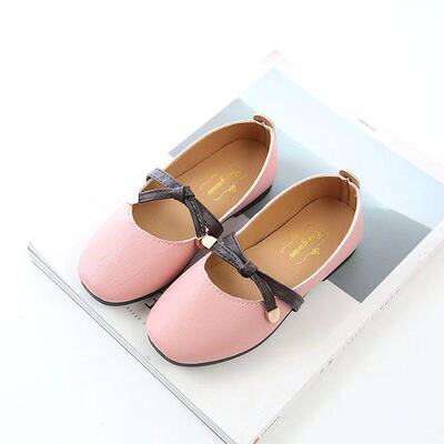 2019春秋季新款童鞋韩版女童鞋子儿童豆豆单鞋一脚蹬单鞋公主鞋子