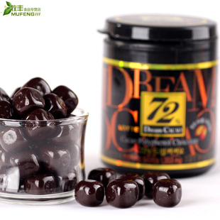  韩国进口食品 LOTTE乐天72%纯黑高纯度巧克力 梦幻罐装96克不增肥