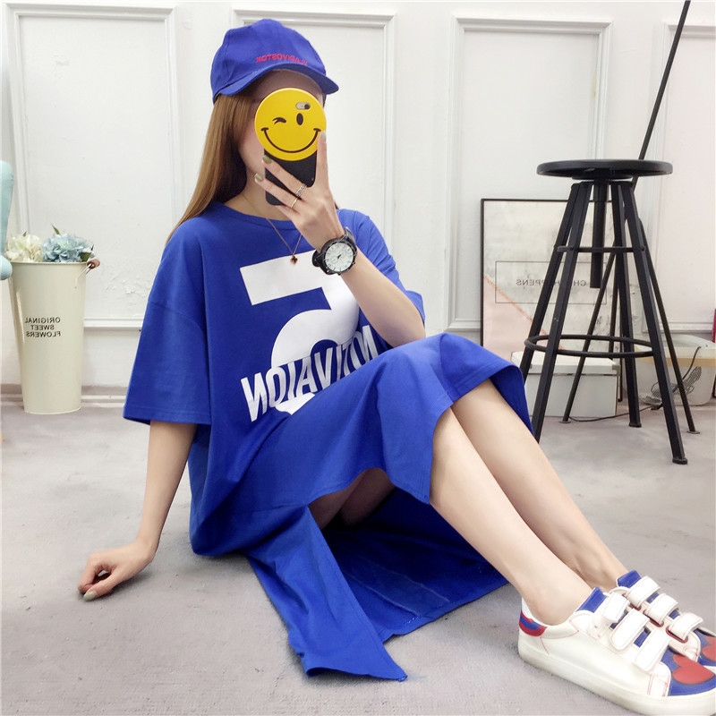 2019 new pattern Women's wear spring clothes have more cash than can be accounted for t-shirt dress Large Western style Dress Fairy skirt 200 Easy Overkneein the Women's clothing/Boutique , Large size women category - from Buy2taobao.com to provide professional Taobao agent buy service
