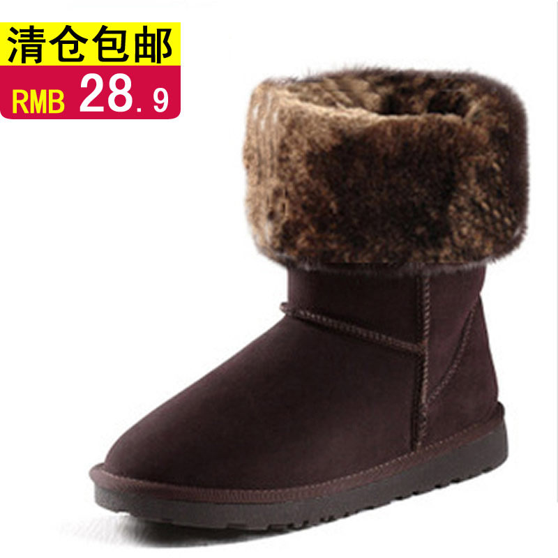 2012新款冬季韩版短靴雪地靴 中筒靴高筒棉靴女靴子清仓特价包邮