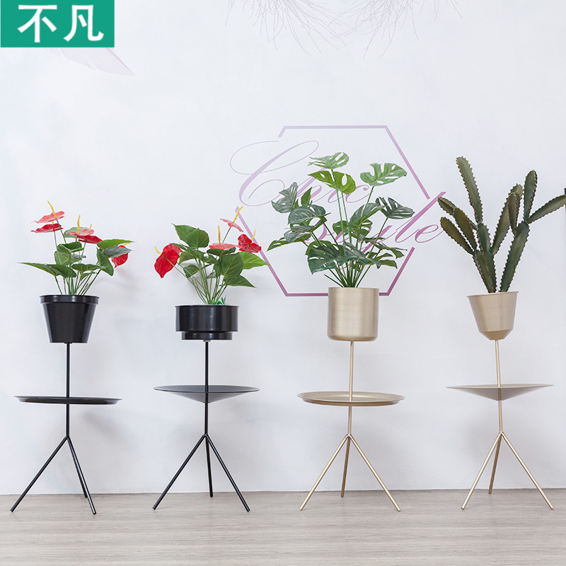 北欧简约铁艺落地式客厅花盆植物架绿萝花架子创意阳台装饰绿植架在类目 住宅家具, 架类, 花架/花几中 - 来自Buy2taobao.com提供专业的淘宝代购服务