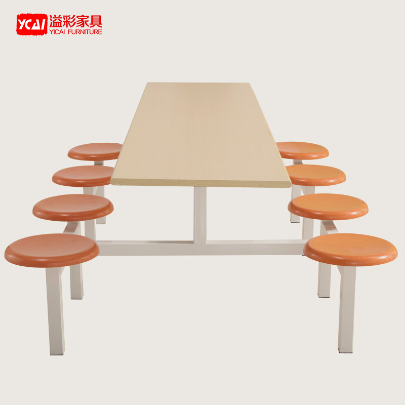 八人位連體餐桌學生員工食堂椅小吃店快餐飯店餐桌服務區餐廳在類目 商業/辦公傢俱, 辦公傢俱, 公共休閒系列, 餐桌椅系列中 - 來自Buy2taobao.com提供專業的淘寶代購服務