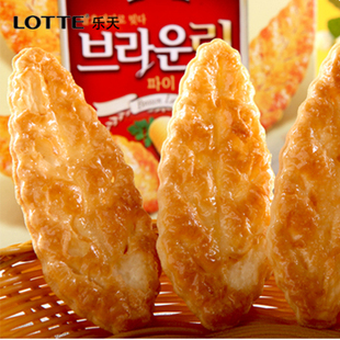  优惠促销韩国进口零食 乐天lotte蜂蜜无糖烤制树叶酥性饼干90g