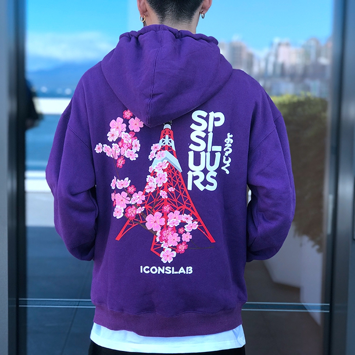 SSUR x ICONSLAB 18AW Autumn and winter Tokyo Tower Plush Hooded Sweater Hoodie men and women lovers Chaopaiin the Men's clothing, Sweater category - from Buy2taobao.com to provide professional Taobao agent buy service