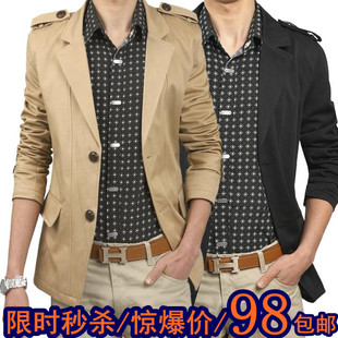  春装新款男士小西服 男韩版修身西服休闲男式小西装 男外套潮