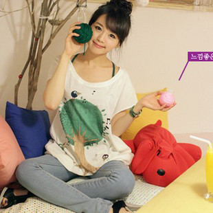 休闲可爱大树图案背心...