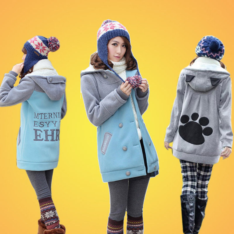 <em>卫衣</em>/绒衫2012冬装新款甜美卡通长款<em>卫衣少女</em>