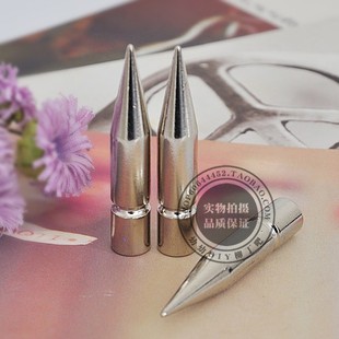  25包邮DIY铆钉服饰包鞋配件朋克风纯铜尖钉子弹头4.5cm铆钉/柳钉