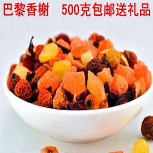  【天天特价】巴黎香榭 花果茶 果粒茶 水果茶 水蜜桃味 500g 包邮