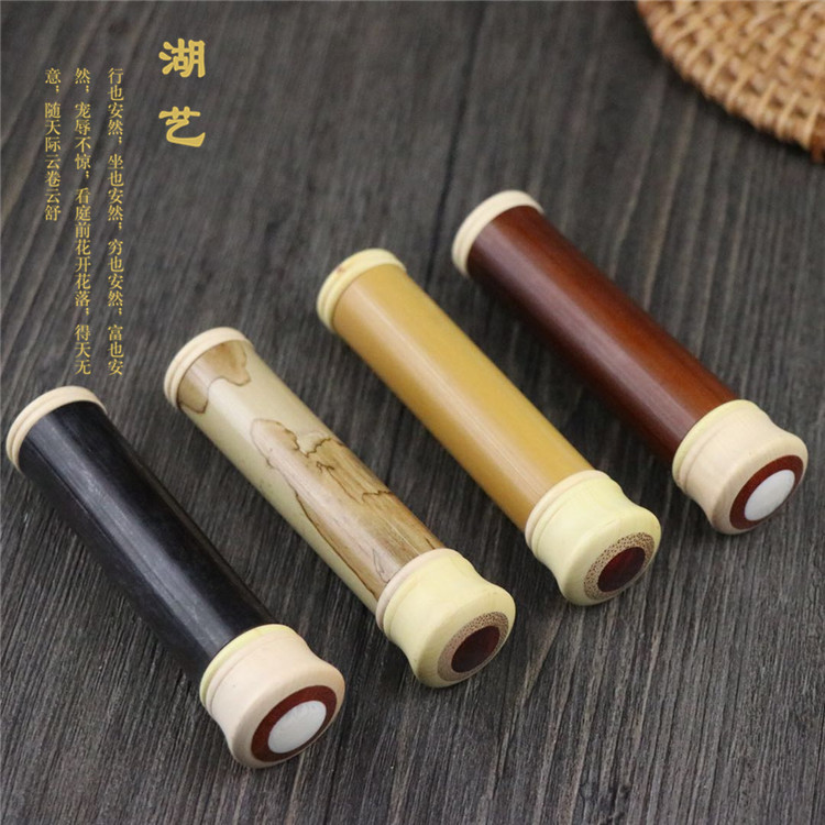 湖艺 新款玉竹镶嵌花牛角螺口香囊烟丝筒牙签筒纯手工打磨在类目 收纳整理, 家庭收纳用具, 收纳罐, 牙签筒中 - 来自Buy2taobao.com提供专业的淘宝代购服务