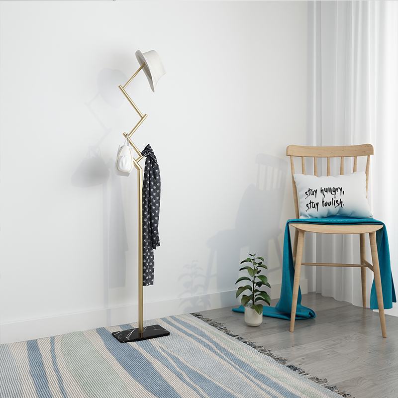 Northern Europe Simplicity bedroom Floor type Coat rack Postmodern a living room Marble Metal Clothes hanger Coat hangerin the Residential furniture , Shelf , Coat Rack category - from Buy2taobao.com to provide professional Taobao agent buy service