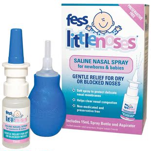 澳洲直邮 Fess little noses婴儿生理盐水鼻喷液