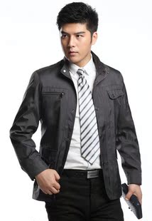 直筒型0318468立领JOEONE拉链门襟超短商务休闲男装夹克 九牧王