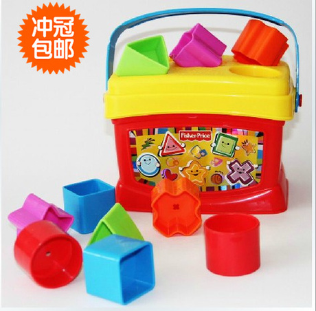 启蒙早教益智玩具 积木盒 形状配对 认识颜色 婴