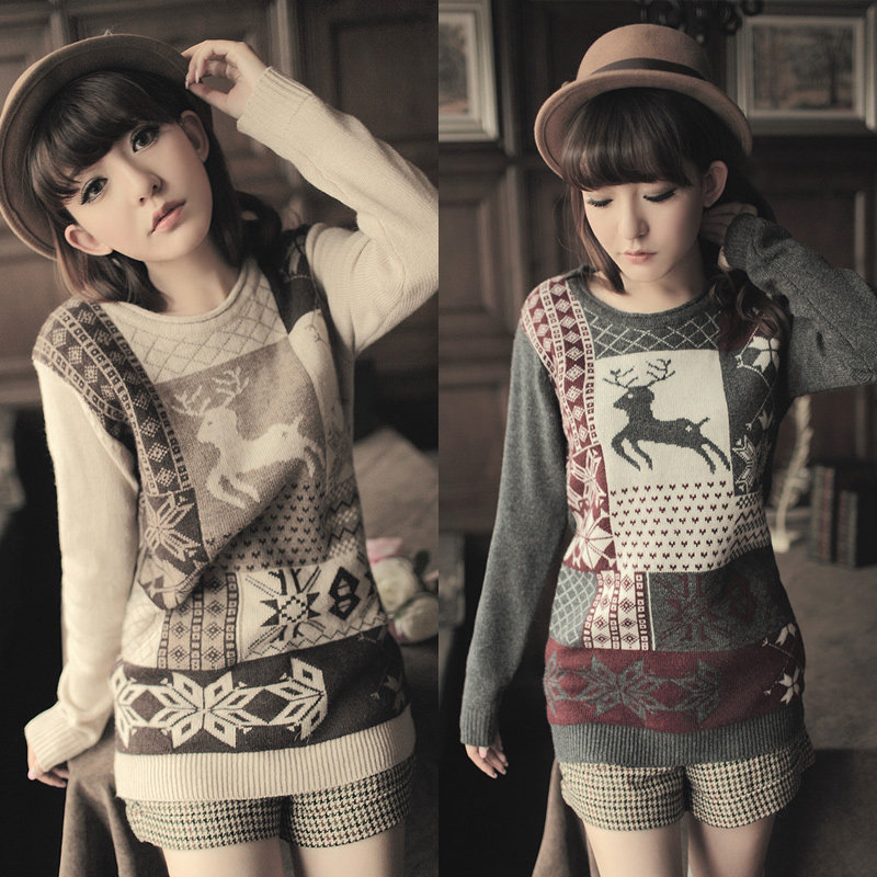 【多图】<em>毛衣雪花小鹿 - 毛衣雪花小鹿</em>品牌|价格