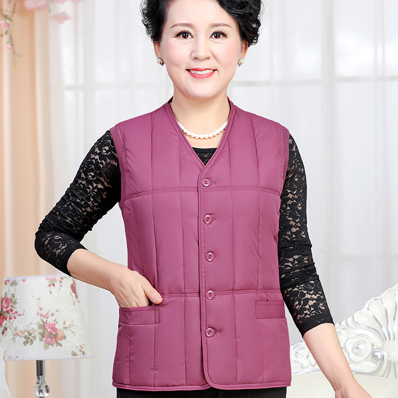 Middle and old age Fat mother Easy Add fertilizer Large Down cotton Vest Internal bile Close Cotton vest waistcoat coatin the Women's clothing/Boutique , Maga category - from Buy2taobao.com to provide professional Taobao agent buy service