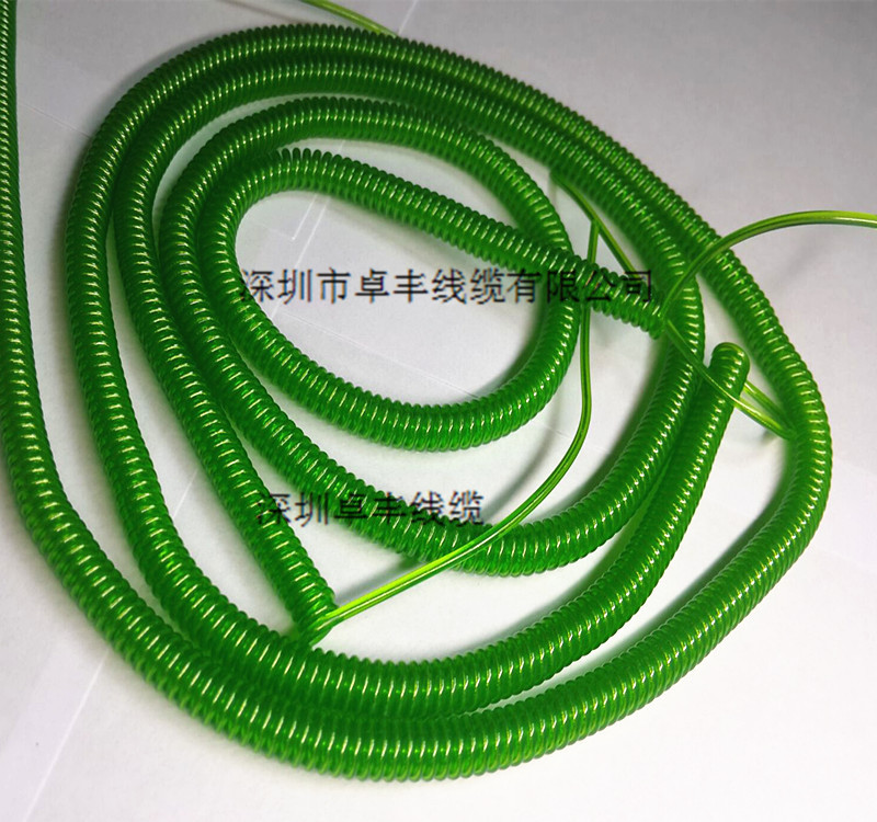 curve Manufactor supply PU Environmentally friendly spring wire 1 Telescoping Spiral Cables gules bluein the Electronic/Electrician , Wire , Cables category - from Buy2taobao.com to provide professional Taobao agent buy service