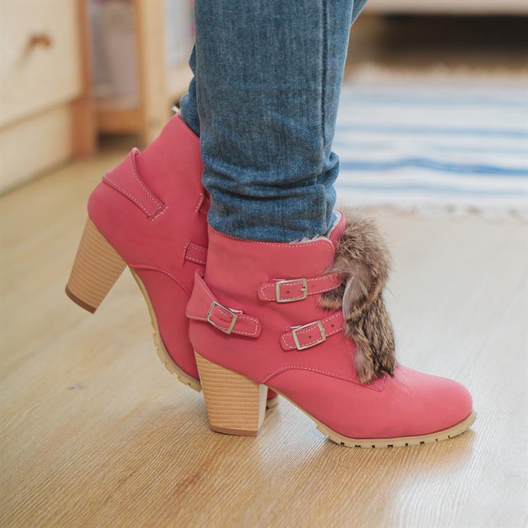 短靴棉鞋女靴马丁靴...