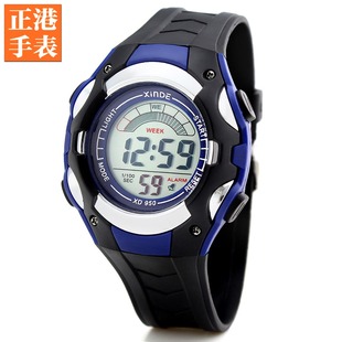  正港ZGO电子表 时尚多功能学生男表 儿童手表复古果冻表休闲表950