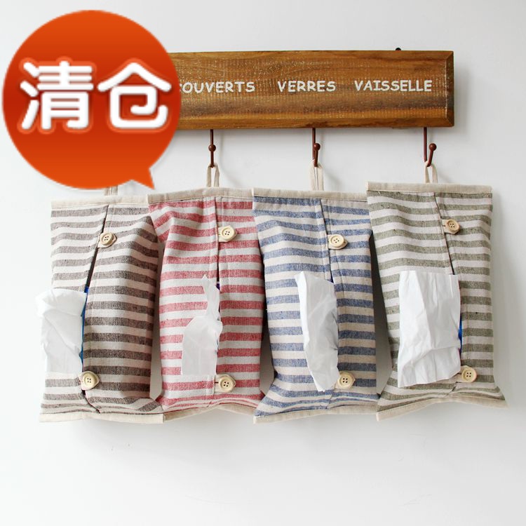 Cotton and hemp stripe Simplicity Pumping bag Fabric art tissue desktop Car pumping tray originality Hang Tissue paper bagsin the Home Fabric , Sew DIY Material,Tools and finished products , Cloth DIY End product , Pumping bag category - from Buy2taobao.com to provide professional Taobao agent buy service