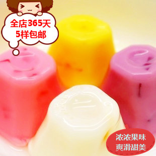  小吃的零食品批发台湾布丁粉盛香珍优酪果园果冻350g全店5样包邮