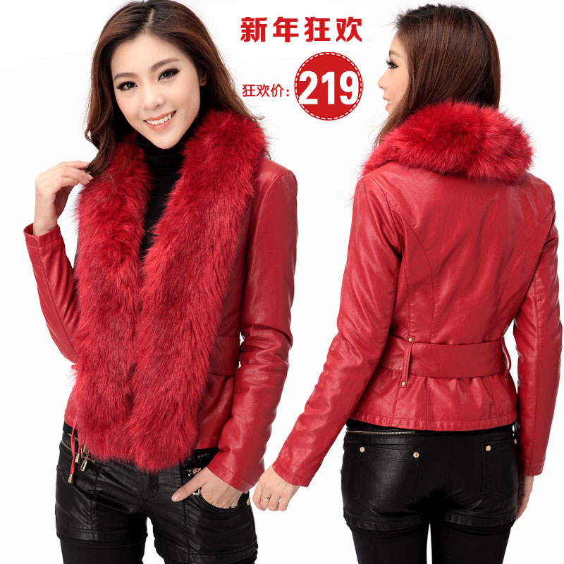 2012秋<em>冬装</em>新款韩版<em>女装棉衣外套</em>PU皮<em>短款</em>大