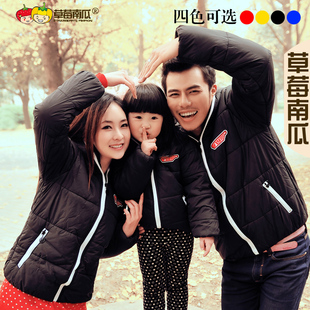  款亲子装冬装棉服春装全家装家庭装母子装女童一家三口装包邮