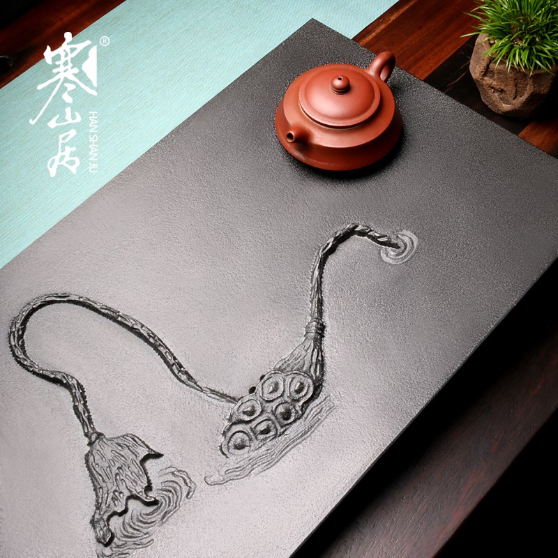 日本代购天然乌金石茶盘雕刻禅意家用石头茶台排水湿泡大号功夫茶在类目 餐饮具, 茶具, 茶盘中 - 来自Buy2taobao.com提供专业的淘宝代购服务